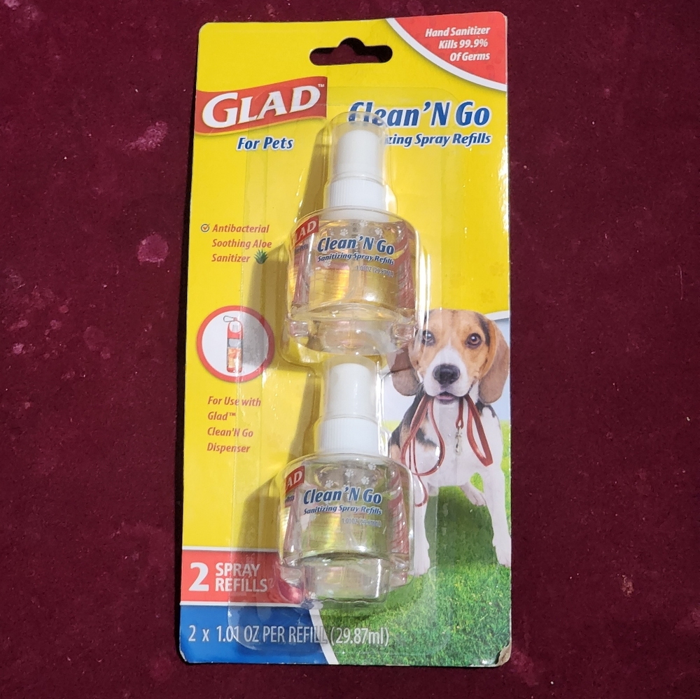 Glad clean 'n go pet spray